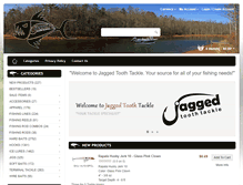 Tablet Screenshot of jaggedtoothtackle.com